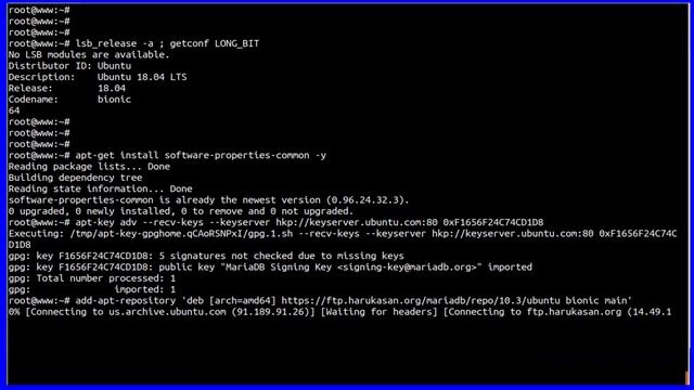 How To install MariaDB 10.3 On Ubuntu 18.04 LTS bionic beaver смотреть онлайн