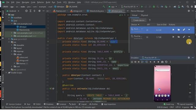 View SQLite Database and data in Android Studio смотреть онлайн