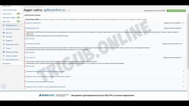Аудит интернет-магазина сплит-систем и кондиционеров. Анализ сайта на ошибки. Пример аудита сайта. смотреть онлайн
