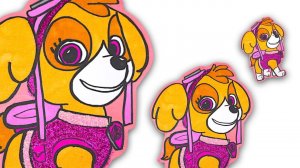 Щенячий Патруль раскрашиваем героев мультика, игрушки