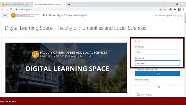 Learning Management System (LMS) - Faculty of Humanities and Social Sciences, USJ смотреть онлайн