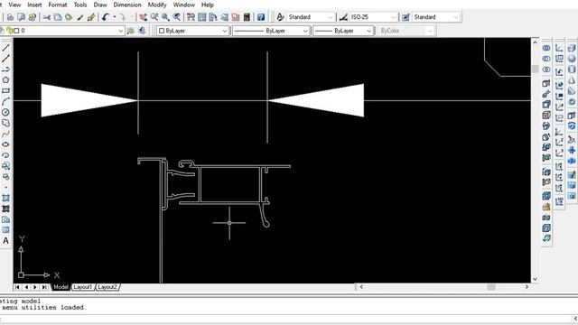 AutoCAD 2006 C Users Serralheria Guaxupé Desktop Auto cad calculo porta correr decamp dwg 2019 1 смотреть онлайн