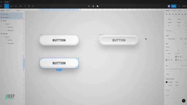How to create neumorphic button with Figma | Tutorial | Deep Academy смотреть онлайн