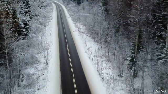 Клинский район, заснеженная дороога 2017 смотреть онлайн