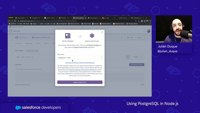 Using PostgreSQL with Node.js | codeLive смотреть онлайн