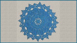 Красивая салфетка крючком. Вязание салфетки. Часть 1.