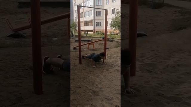 Тренировка пауэрлифтера на турниках во время карантина! смотреть онлайн