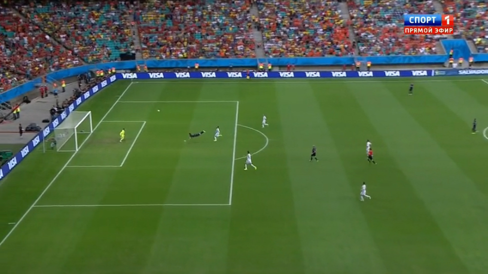  Робин ван Перси. Гол. ЧМ 2014. Испания-Нидерланды смотреть онлайн