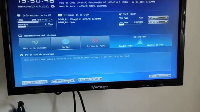CPU FAN ERROR PULSE F1 tarjeta ASUS H81M-A смотреть онлайн
