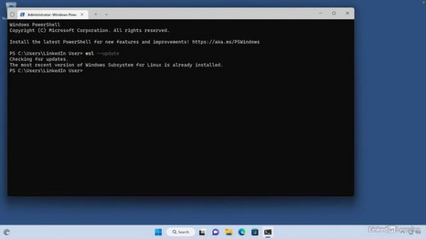 2.5_Installing Windows Subsystem for Linux (WSL) - Docker Essential Training