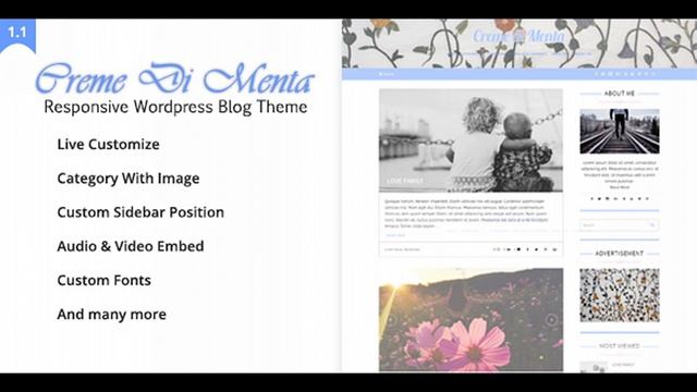 Creme Di Menta - Responsive WordPress Blog | Themeforest Website Templates and Themes смотреть онлайн