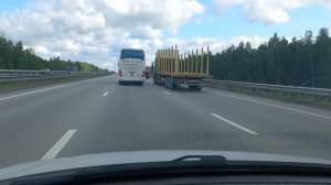 Гранта на трассе, расход бензина.