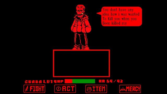 Я сильнее чем ОН! fellSwap papyrus fight смотреть онлайн