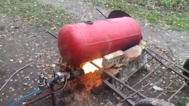 Выпариваем газовый балон 90л , горелка бабингтона на подсолнечном масле смотреть онлайн