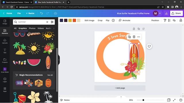 How to make a facebook frame in Canva - Easy tutorial! смотреть онлайн