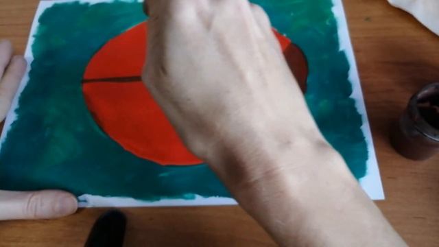 Рисование пальцами "Божья коровка" смотреть онлайн