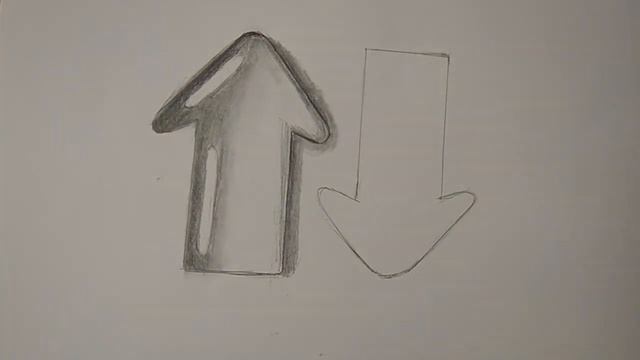 Easy way to draw water drops. 3d arrow.Простой способ рисовать капли воды. 3D стрелка. смотреть онлайн