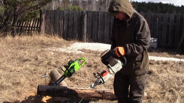Тест аккумуляторных цепных пил смотреть онлайн