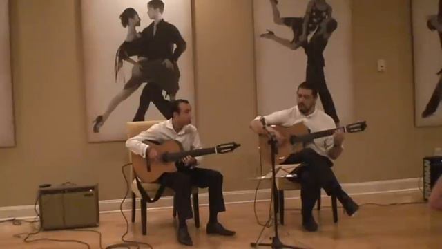 Two guitars. Russian-Romani (Gypsy) style. Via Romen Guitar Duo. смотреть онлайн