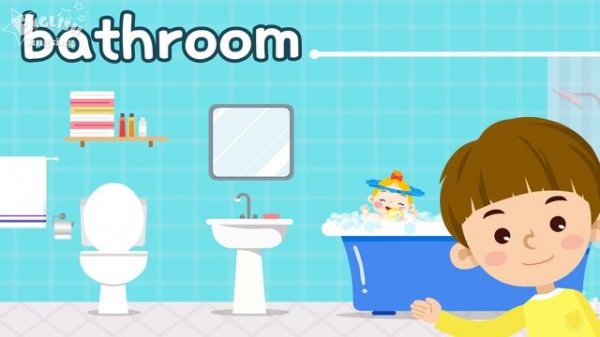 Kids vocabulary - [NEW] House - Parts of the House - English educational video