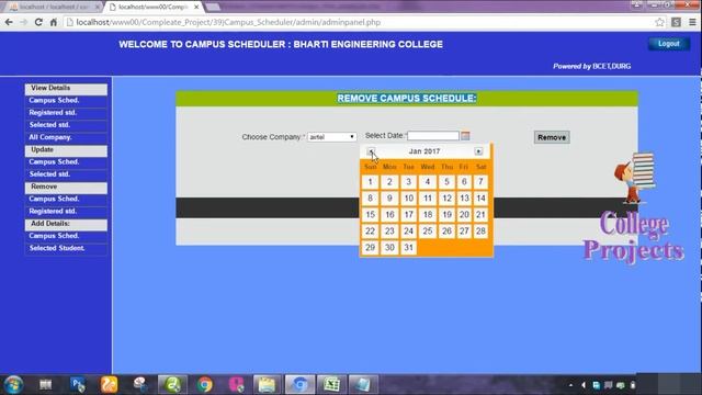 College Campus Scheduling System Project in PHP | MYSQLI | HTML | CSS | JQUERY- College Projects смотреть онлайн