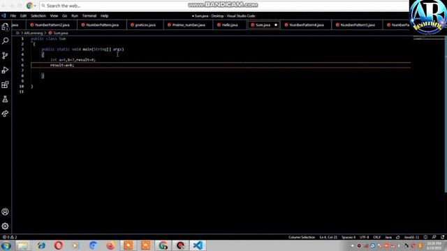 Java program | Sum of two integer numbers part (2 in Hindi)| by Aaditey #Arlearning by #Aaditey смотреть онлайн