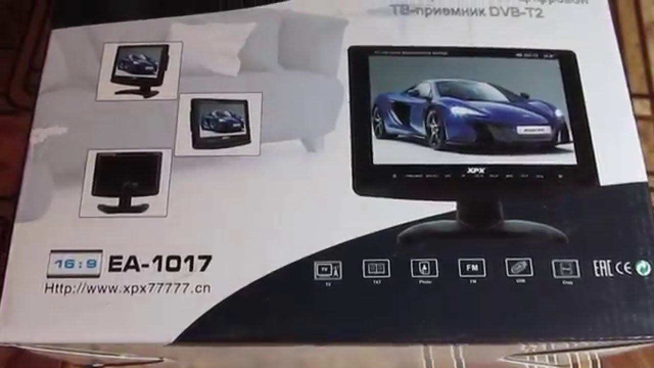 Обзор портативного телевизора XPX EA-1017 смотреть онлайн