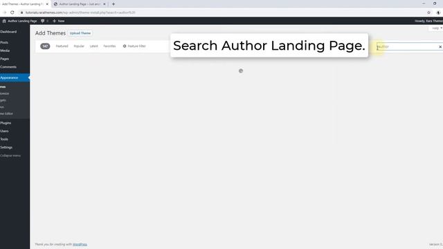 How to install and activate Author Landing Page free Theme | Author Landing Page WordPress Theme смотреть онлайн