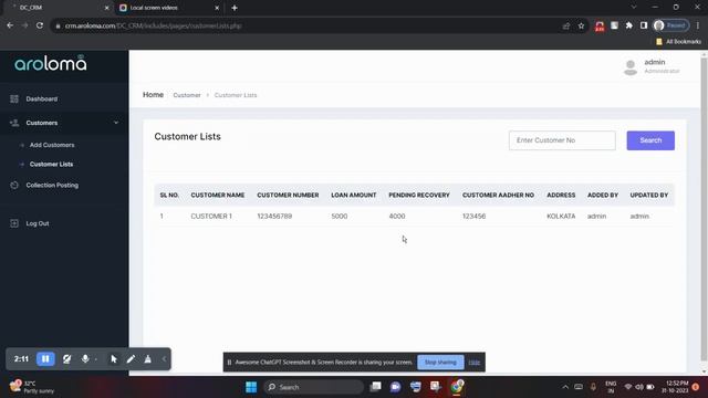 Daily Collection Loan Management Web Application смотреть онлайн