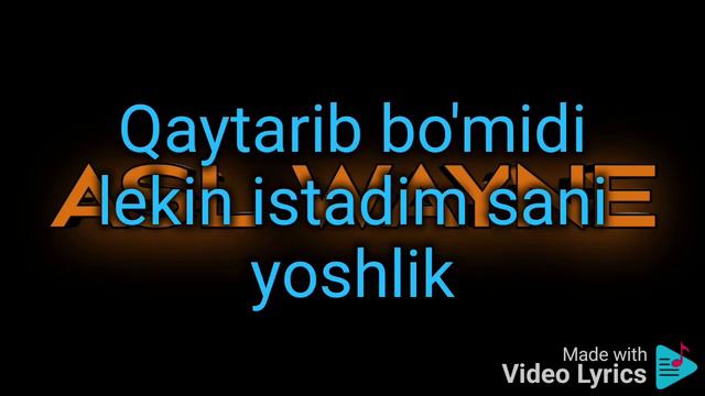 Asl Wayne - G'animat (PREMYERA) text смотреть онлайн