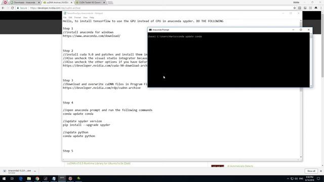 Install tensorflow gpu on Windows 10 смотреть онлайн