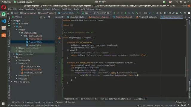 Tutorial Membuat Fragment Pada Android Studio Dengan Kotlin - 3. Pindah Fragment смотреть онлайн