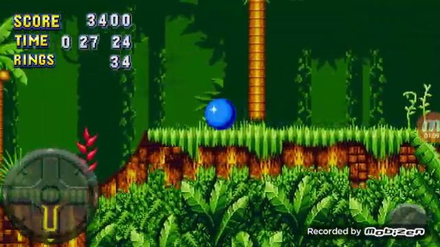 Играю в игру Sonic Mania plus на андроид смотреть онлайн