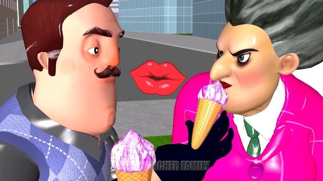 Scary Teacher 3D Challenge Who Faster Game - Miss T vs Tani Troll 3 Neighbor and Huggy Wuggy смотреть онлайн