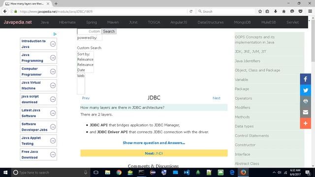 How many layers are there in JDBC architecture?
| javapedia.net смотреть онлайн