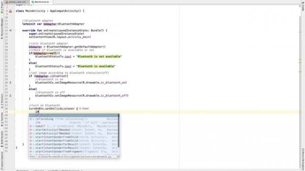Bluetooth Kotlin – Android Studio Tutorial