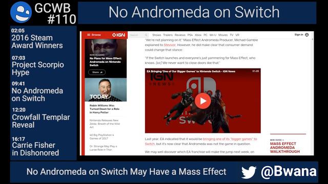 Game Chat with Bwana 110 - No Andromeda on Switch May Have a Mass Effect смотреть онлайн