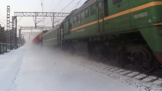 М62 Со снегоуборочной техникой Фирсановская-Сходня HD смотреть онлайн