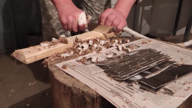 Моя новая термообработка, сталь х12мф, канат джут 18мм смотреть онлайн