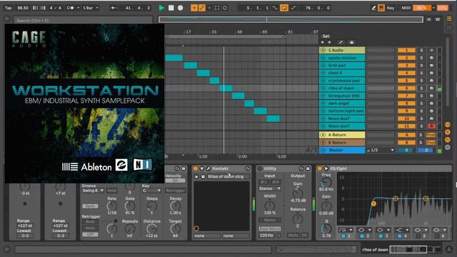 SAMPLEPACK / EBM- NI kontakt- ableton- Cyber-goth pads/ choir/ strings- CAGE AUDIO -workstation смотреть онлайн