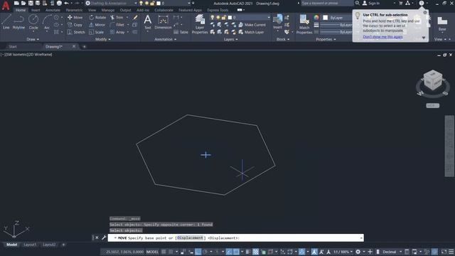 Hexagonal Pyramidal Roof using AutoCAD | AutoCAD 3D Tutorial смотреть онлайн