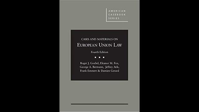 Goebel European Union Law Chapter 2 audio version смотреть онлайн