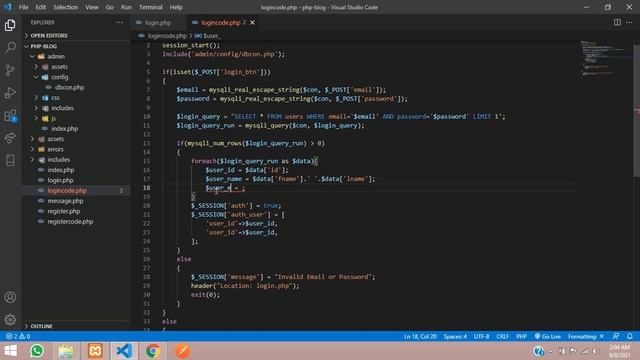 PHP Blog Part 5: Login System using Session in php with Authentication & Setup Roles for Admin/User смотреть онлайн