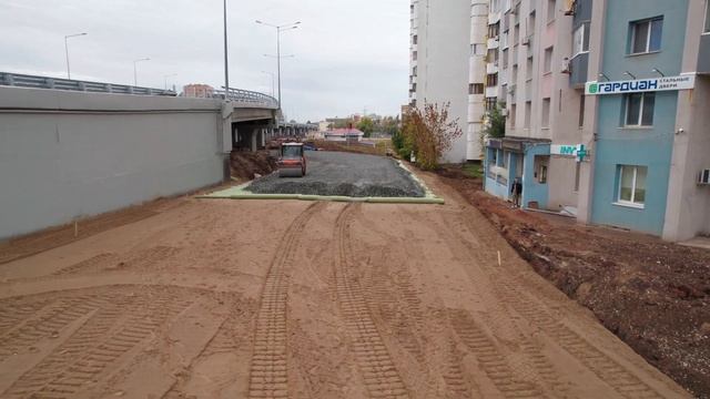Появилось очертание новой дороги под эстакадой на Ново-Садовой в Самаре смотреть онлайн