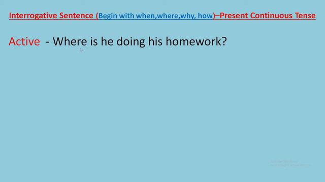 Active to Passive, Present Continuous Tense, Interrogative Sentence begin with when, where, why, ho смотреть онлайн