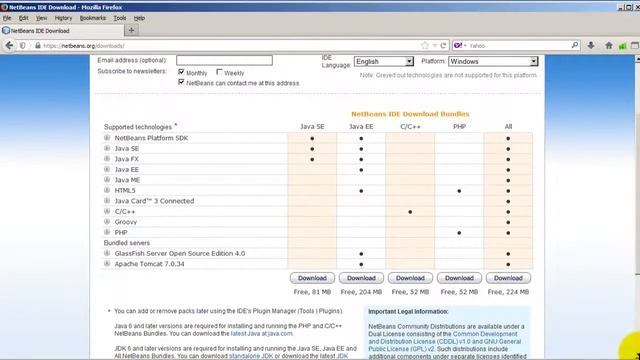 Java 7 Tutorial - How to download NetBeans IDE from on neatbeans.org platform смотреть онлайн
