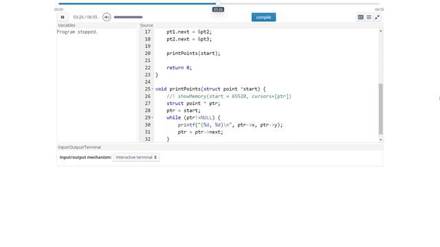 Print a linked list смотреть онлайн