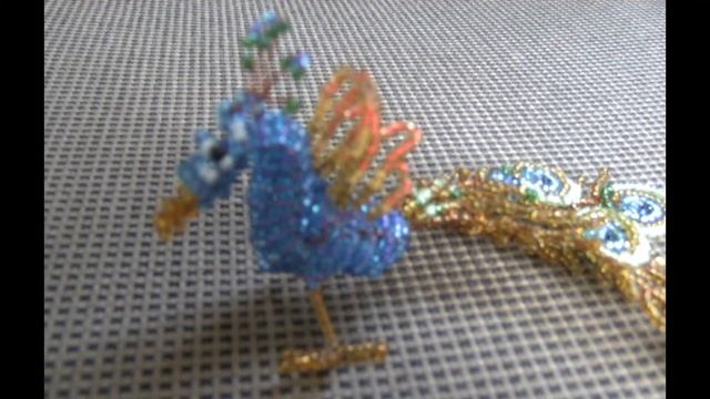 Павлин из бисера (Beaded peacock) смотреть онлайн