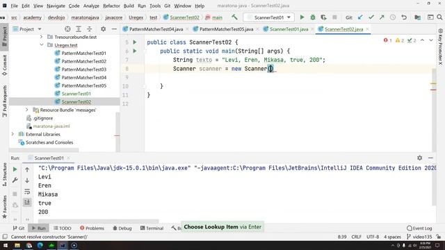 137 - Classes Utilitárias - Scanner - Tokens e Delimitadores смотреть онлайн