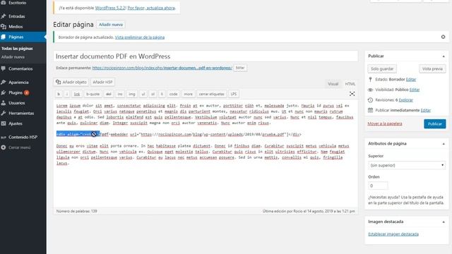 Insertar y publicar documento PDF en WordPress (con shortcode) смотреть онлайн